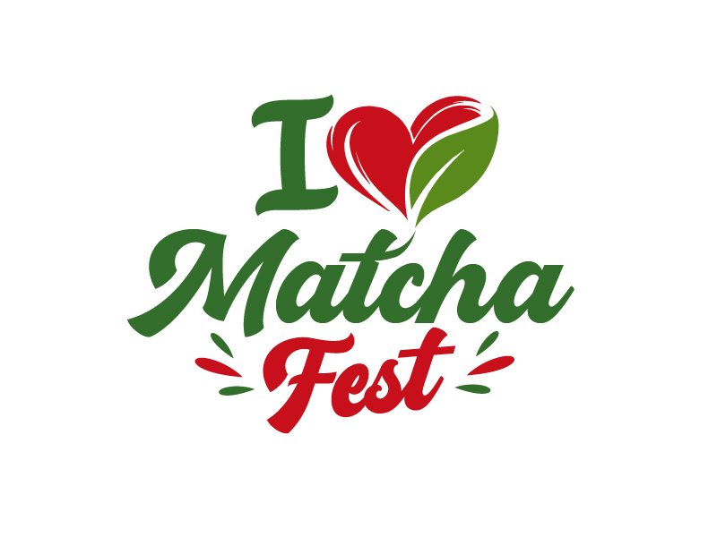 I Love Matcha Fest logo design by logofighter