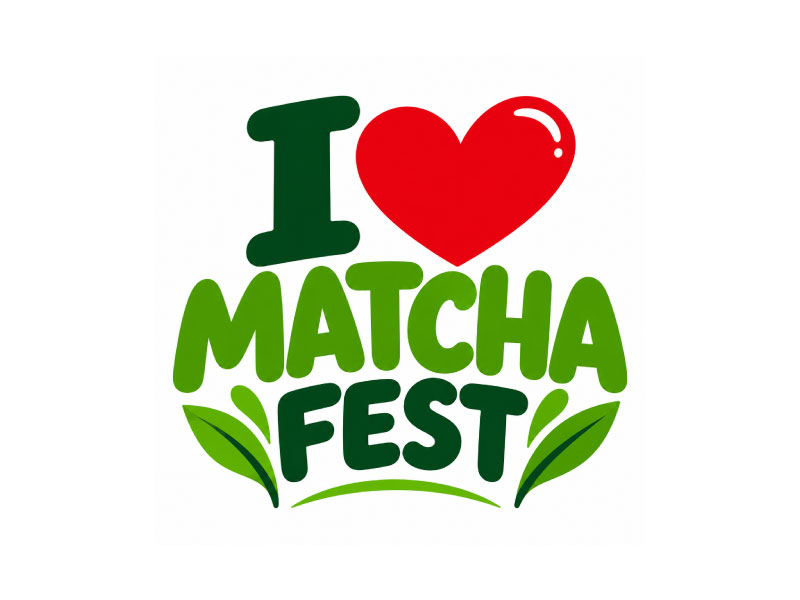 I Love Matcha Fest logo design by USDOT