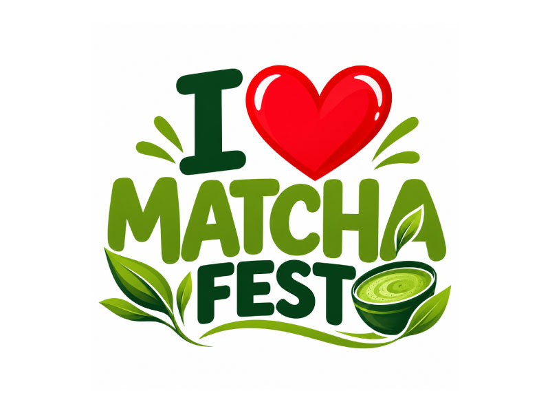 I Love Matcha Fest logo design by USDOT