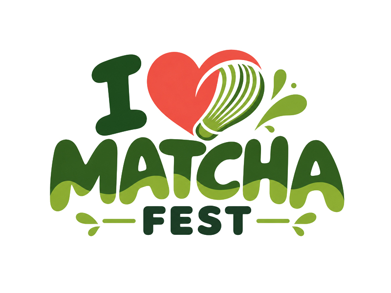 I Love Matcha Fest logo design by jandu