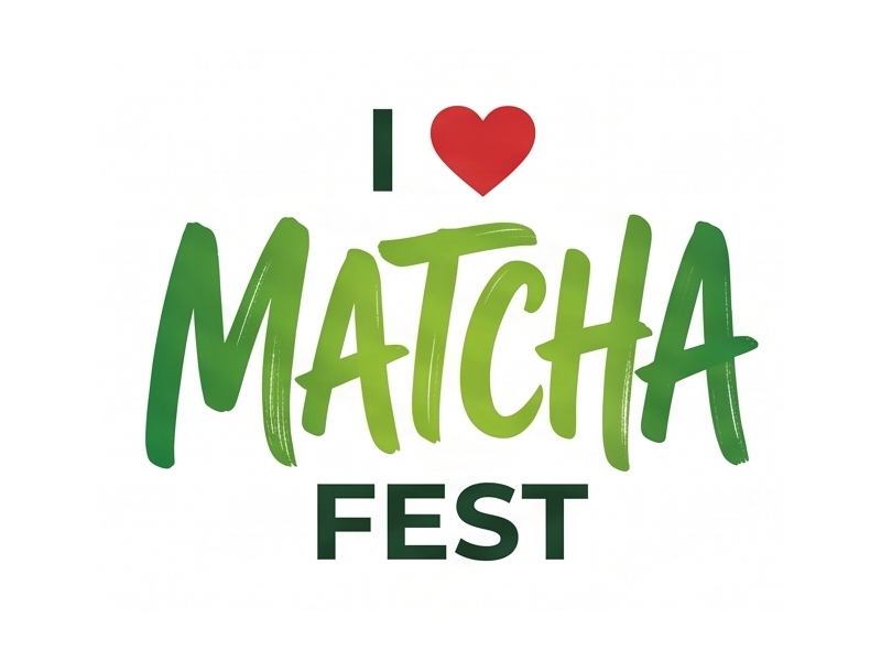 I Love Matcha Fest logo design by Octavino