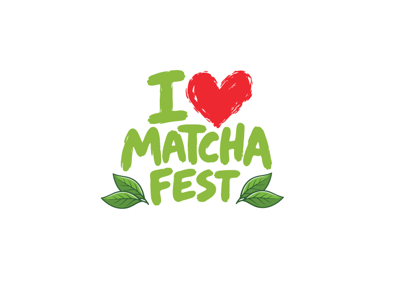I Love Matcha Fest logo design by 3394 Studio