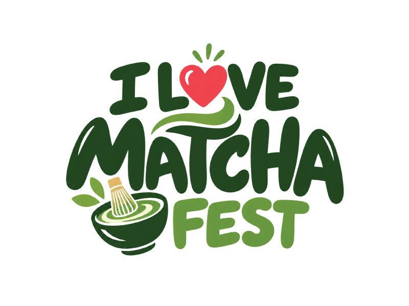I Love Matcha Fest logo design by Boomstudioz
