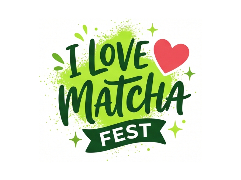 I Love Matcha Fest logo design by Berkah Corel