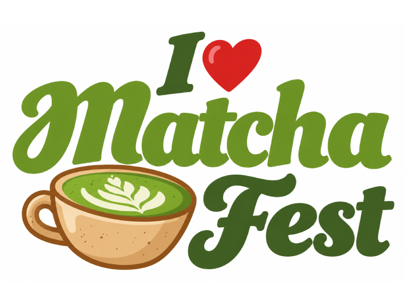 I Love Matcha Fest logo design by design_brush