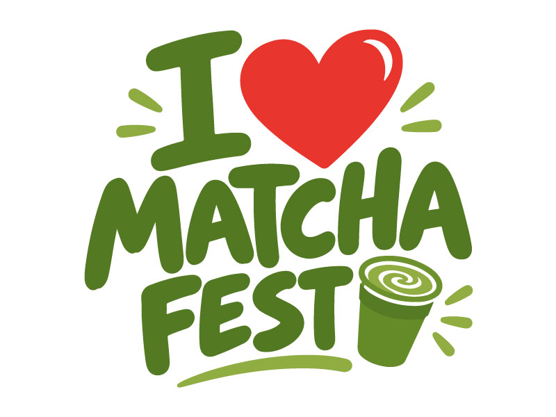 I Love Matcha Fest logo design by Anirban Maity