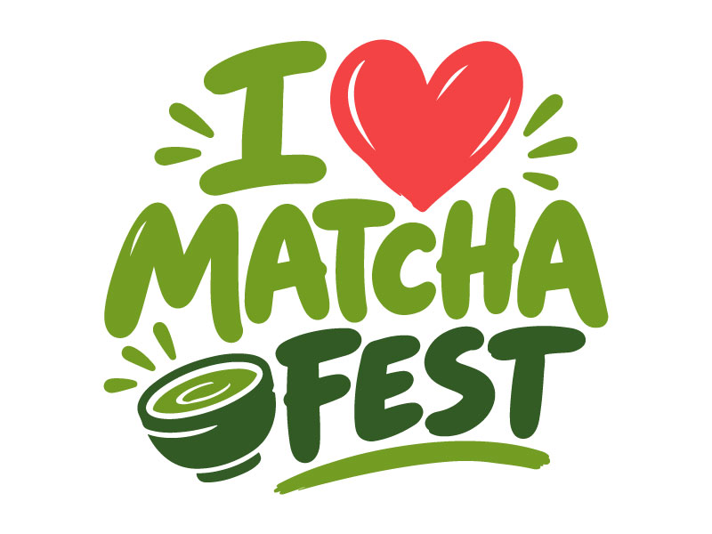 I Love Matcha Fest logo design by Anirban Maity