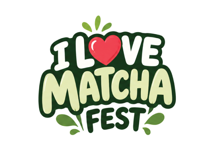 I Love Matcha Fest logo design by Boomstudioz