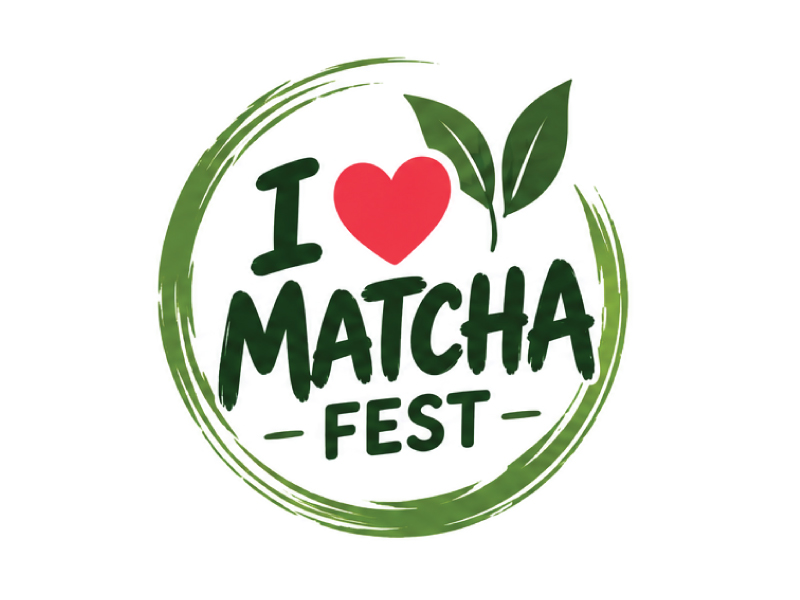 I Love Matcha Fest logo design by Boomstudioz