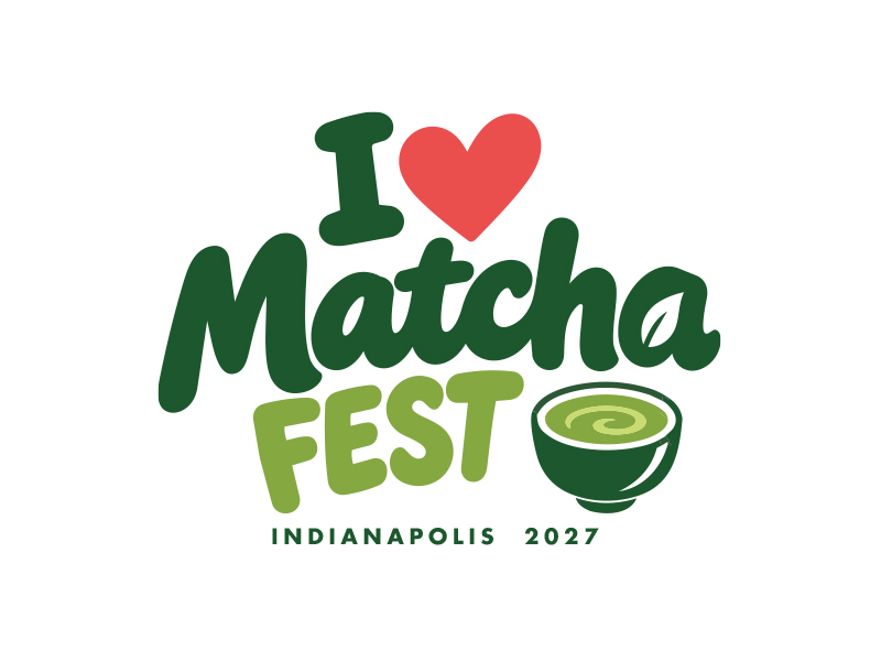 I Love Matcha Fest logo design by MarkindDesign