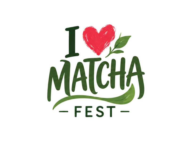 I Love Matcha Fest logo design by Boomstudioz