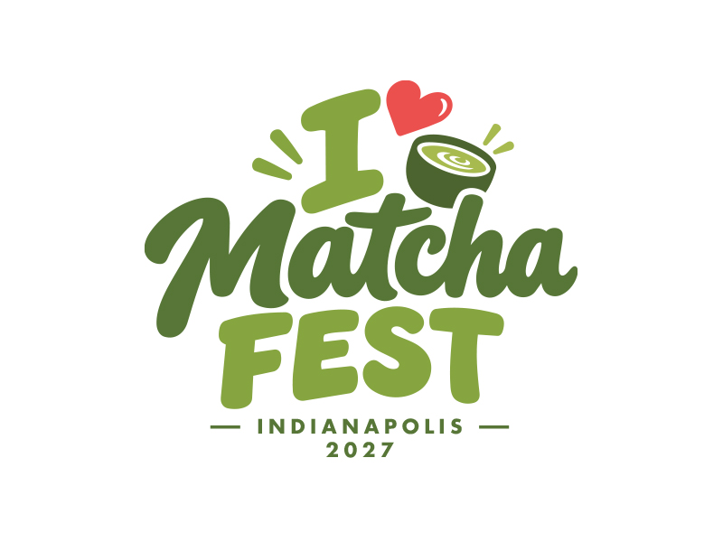 I Love Matcha Fest logo design by MarkindDesign