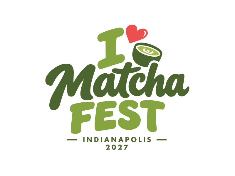 I Love Matcha Fest logo design by MarkindDesign
