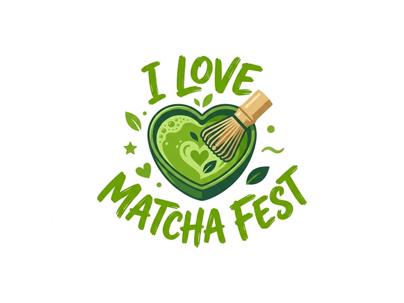 I Love Matcha Fest logo design by Bambang_Bung