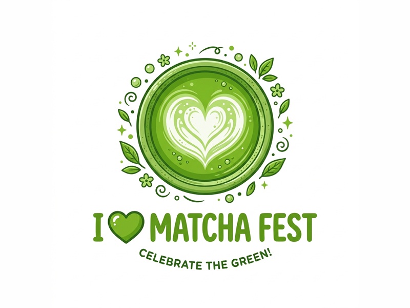 I Love Matcha Fest logo design by Bambang_Bung