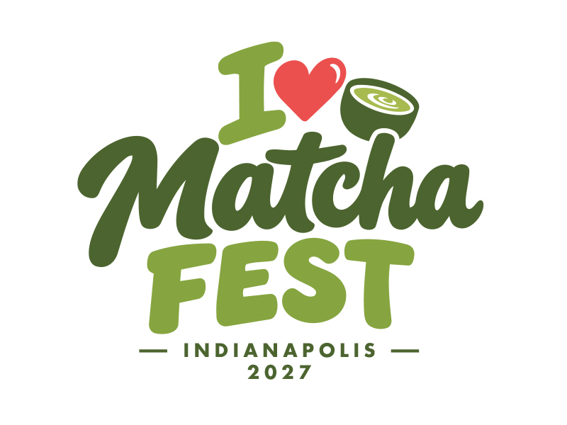 I Love Matcha Fest logo design by MarkindDesign