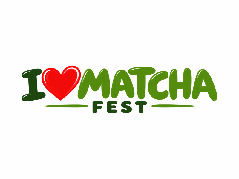 I Love Matcha Fest logo design by ALLfiles