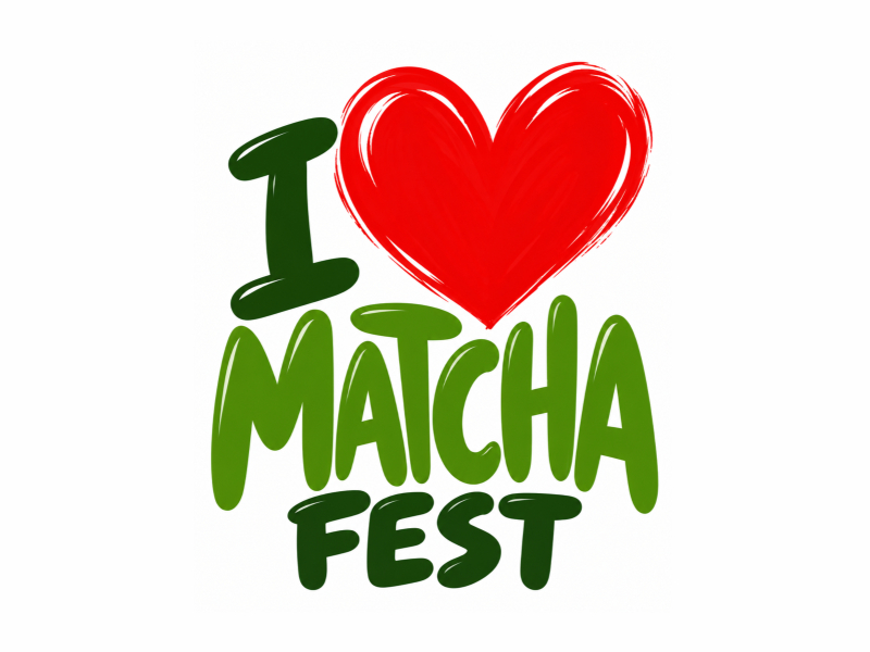 I Love Matcha Fest logo design by ALLfiles