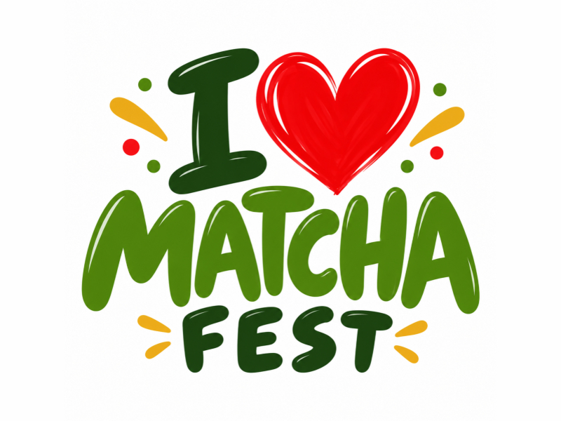 I Love Matcha Fest logo design by ALLfiles