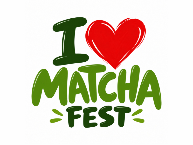 I Love Matcha Fest logo design by ALLfiles