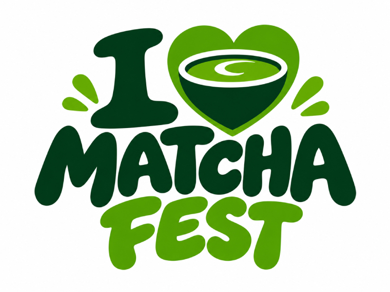 I Love Matcha Fest logo design by Mr uink