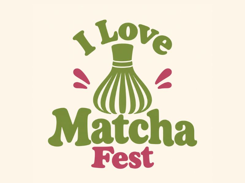 I Love Matcha Fest logo design by Lordede