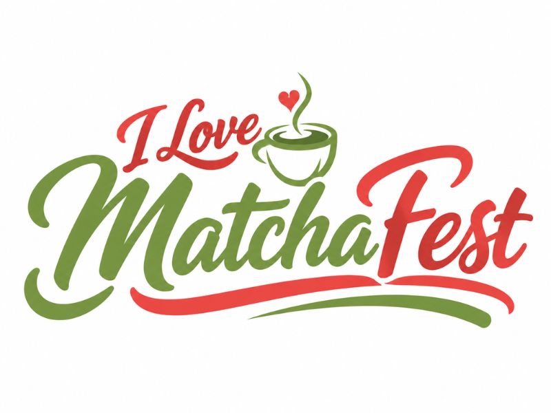 I Love Matcha Fest logo design by Humhum