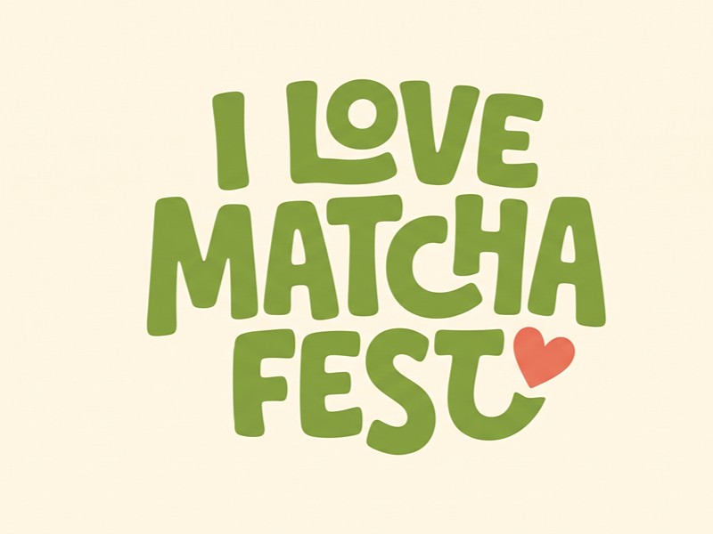 I Love Matcha Fest logo design by Lordede