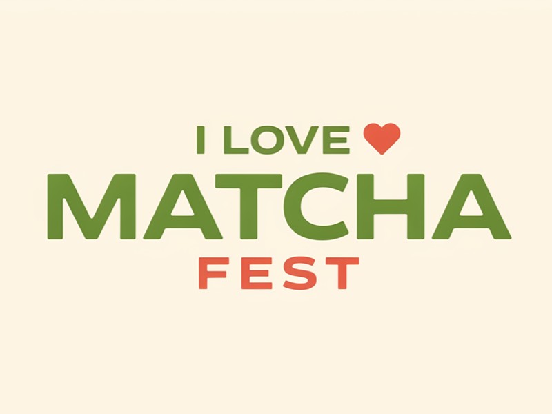 I Love Matcha Fest logo design by Hadisk