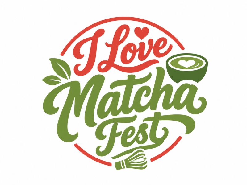 I Love Matcha Fest logo design by gokelu