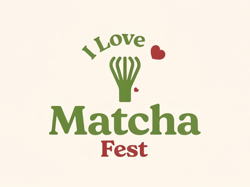 I Love Matcha Fest logo design by AndreBWid