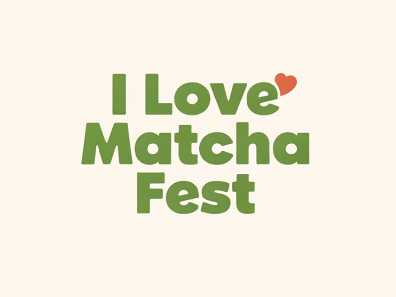 I Love Matcha Fest logo design by AndreBWid
