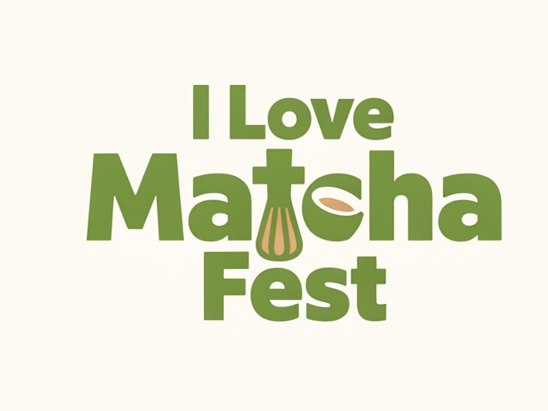 I Love Matcha Fest logo design by joni