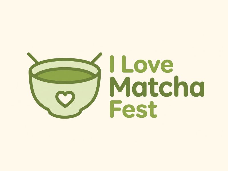 I Love Matcha Fest logo design by maya