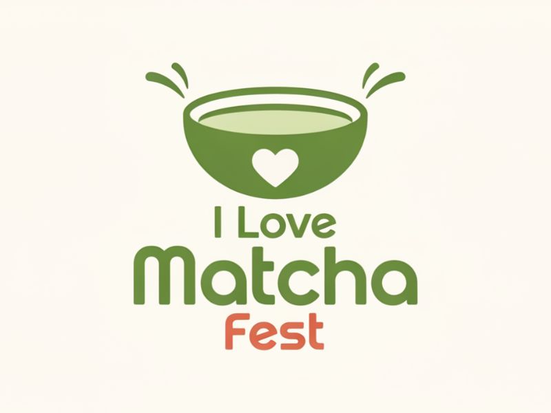 I Love Matcha Fest logo design by maya