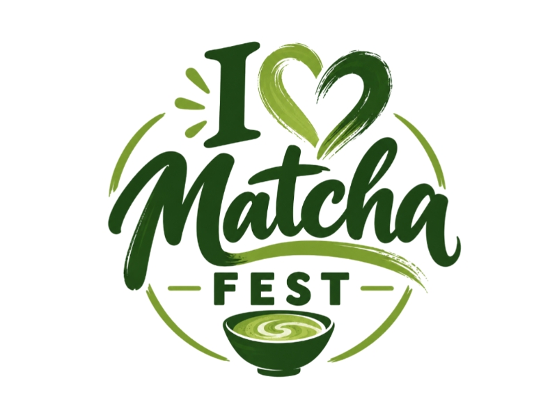 I Love Matcha Fest logo design by Queen D