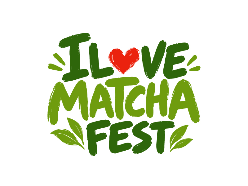 I Love Matcha Fest logo design by DreamLogoDesign