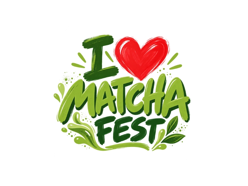 I Love Matcha Fest logo design by Michael Luutu