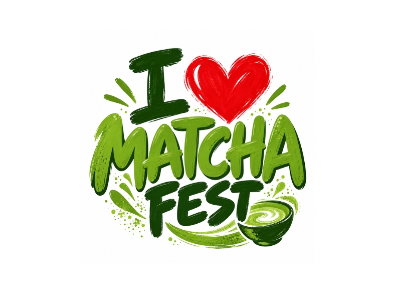 I Love Matcha Fest logo design by Michael Luutu
