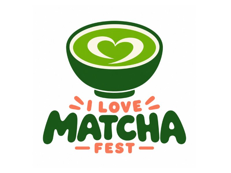 I Love Matcha Fest logo design by pixalrahul