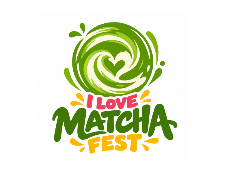 I Love Matcha Fest logo design by pixalrahul