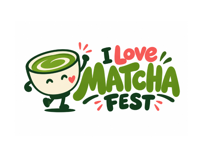 I Love Matcha Fest logo design by pixalrahul