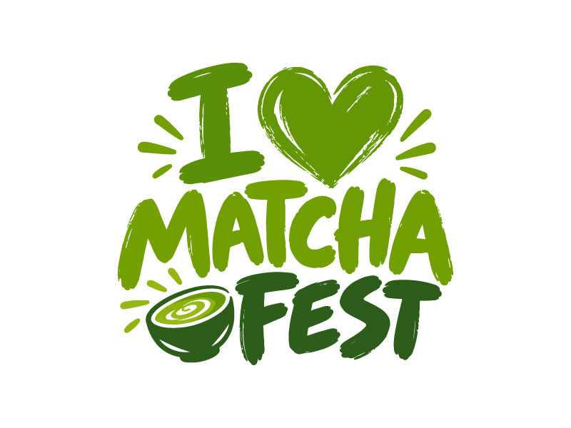 I Love Matcha Fest logo design by Bad Boy