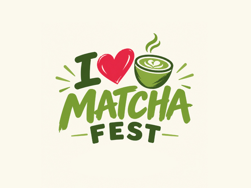 I Love Matcha Fest logo design by subho88