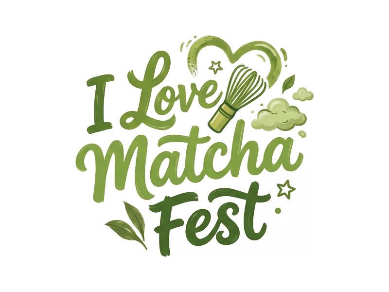I Love Matcha Fest logo design by cwrproject