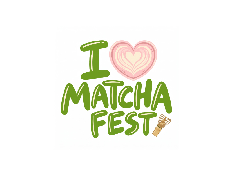 I Love Matcha Fest logo design by Sami Ur Rab