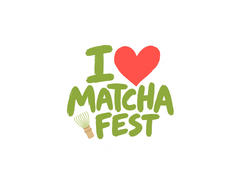I Love Matcha Fest logo design by Sami Ur Rab