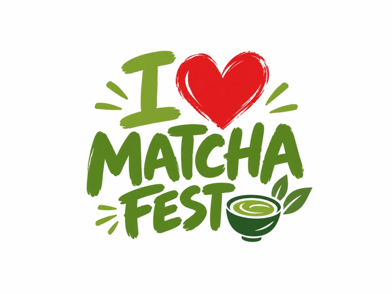 I Love Matcha Fest logo design by josephira