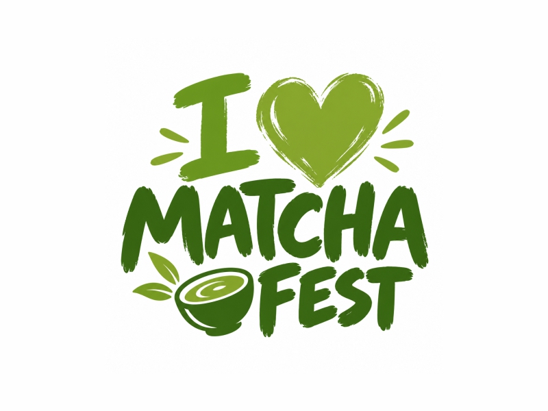 I Love Matcha Fest logo design by josephira