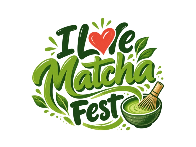 I Love Matcha Fest logo design by Marena